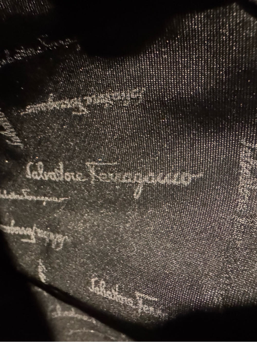 Vintage Salvatore Ferragamo Gancini Print Bag - Picture 8 of 12
